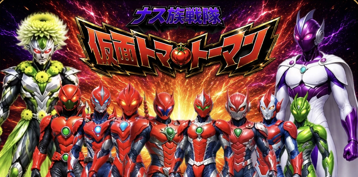 ナス族戦隊 仮面トマトーマン コラボガチャ